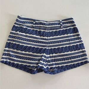 Vineyard Vines Blue and White Rope Pattern Shorts